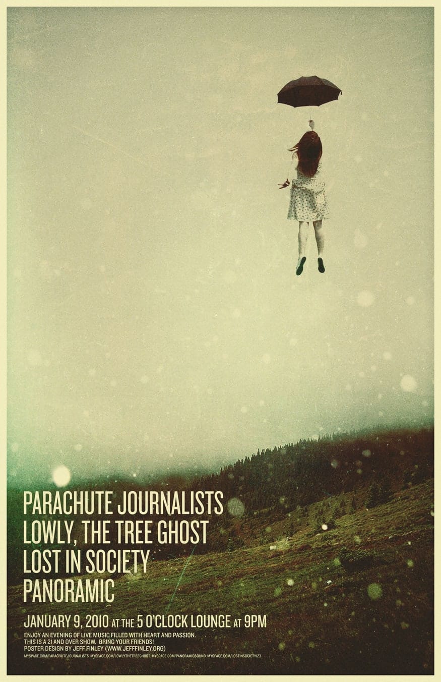 Parachute Journalists - "Umbrella Girl" Poster