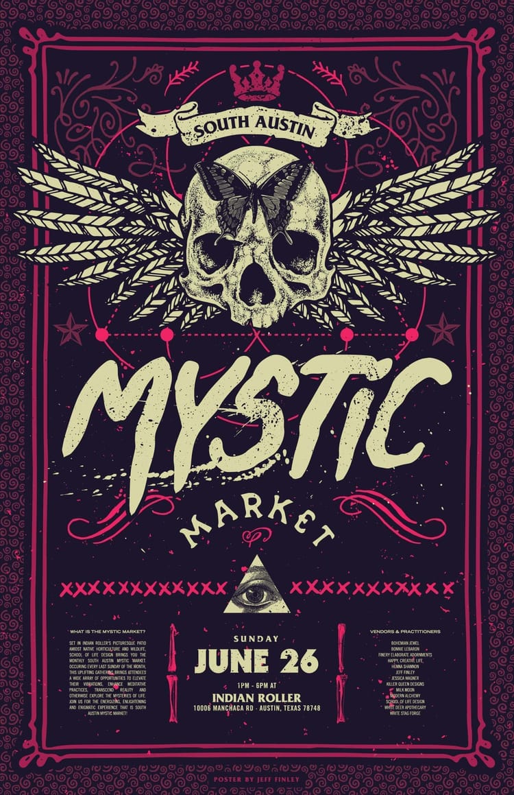 South Austin Mystic Market Poster