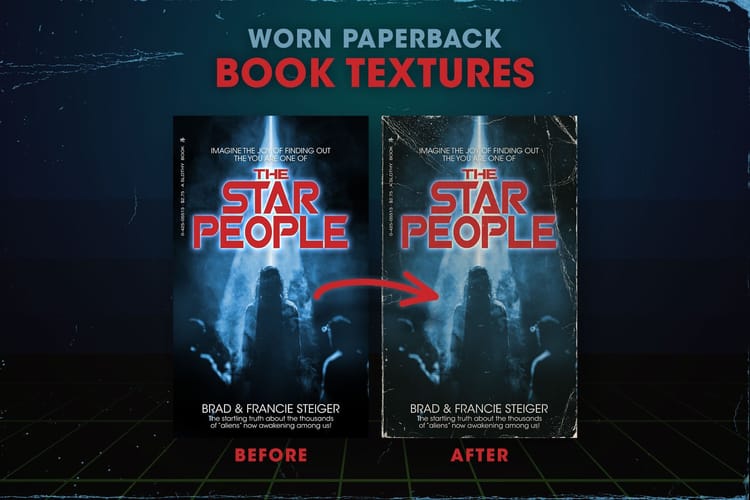 Worn '80s Paperback Book Textures