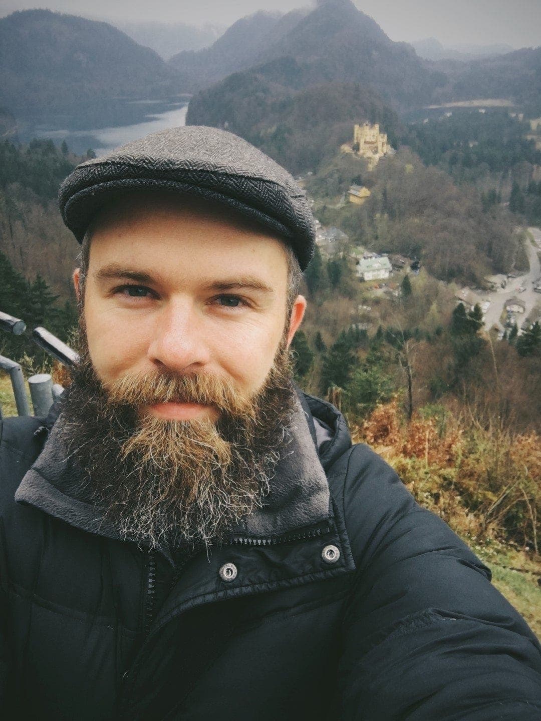 Overlooking Hohenschwangau Castle in Germany