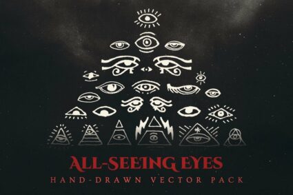 all seeing eyes vector art