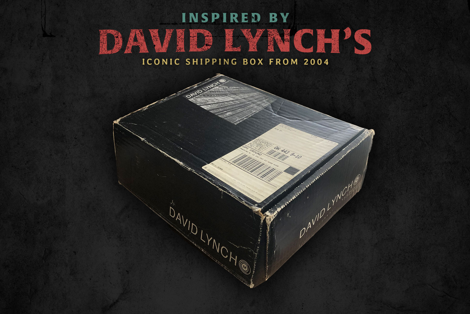Aged Black Cardboard Textures - Inspired by David Lynch's Iconic Shipping Box from 2004
