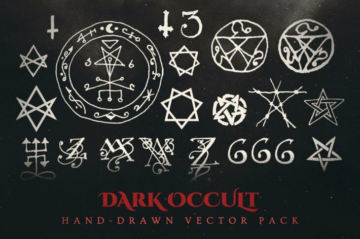 dark occult vector graphics