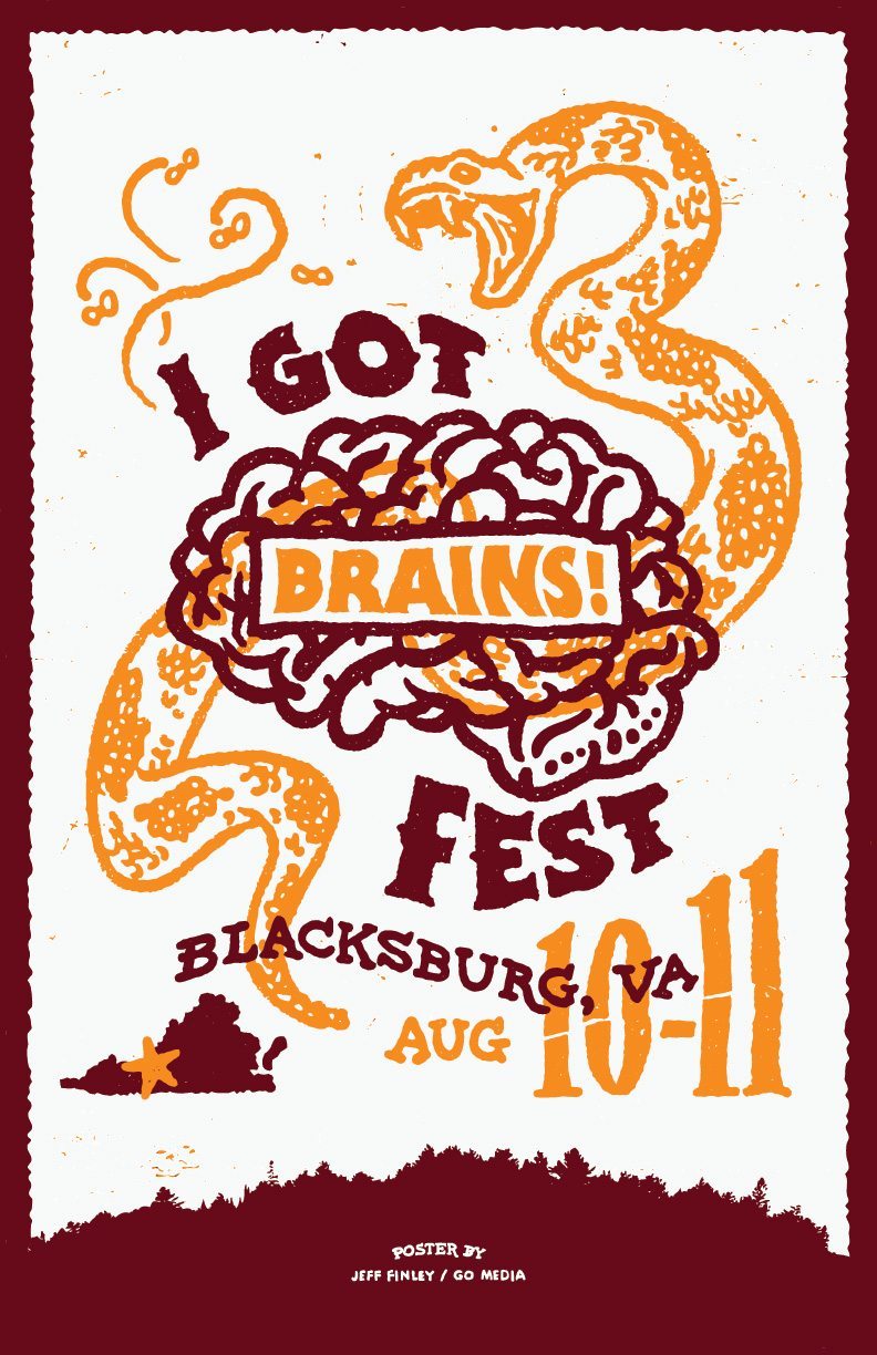 I Got Brains Fest design by Jeff Finley