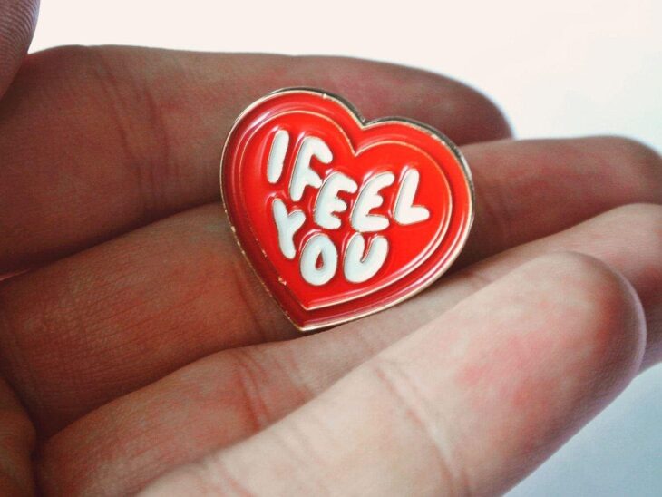 I Feel You Heart Pin - 1" Enamel Pin