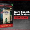 Worn 80s Paperback Book Textures Complete Set